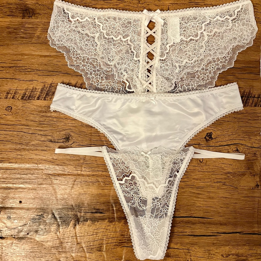 New victoria’s secret bridal panty set bundle